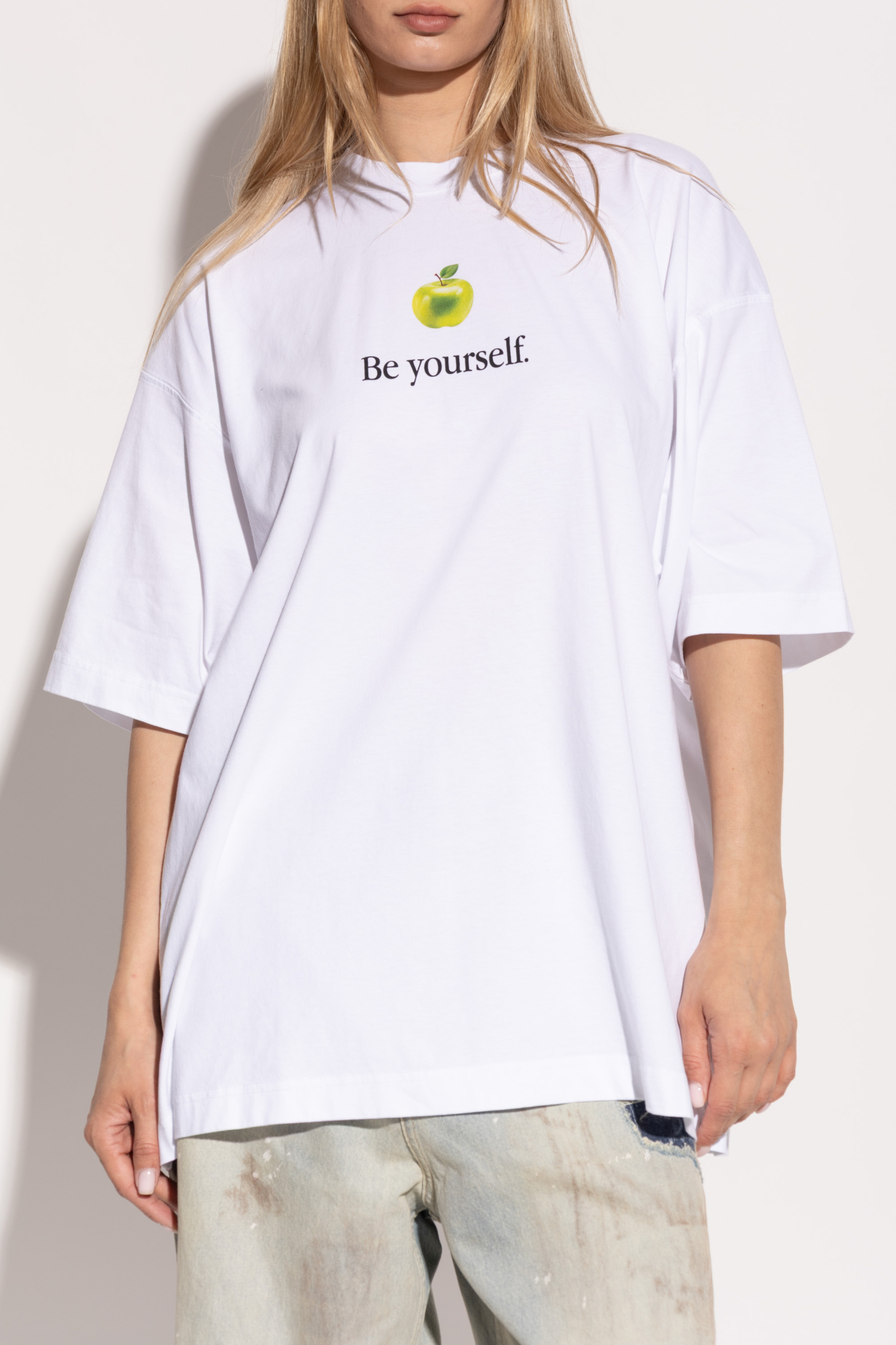 White T-shirt with print VETEMENTS - Vitkac Italy